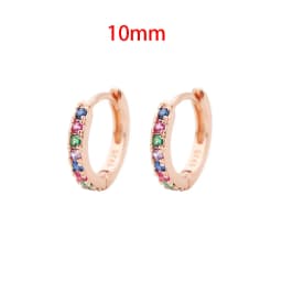 2PCS New Stainless Steel Cubic Zirconia Chain Stud Earrings For Women Non-Piercing Ear Clip Ear Cuff Earring Cartilage Jewelry