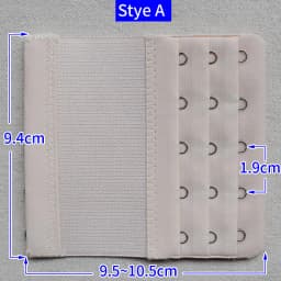 2 pcs Women Bra Extension Strap Extenders 3 Rows 5 Buckles Elastic Bra Extender Hook Clip Adjustable Belt Buckle Bra Accessories