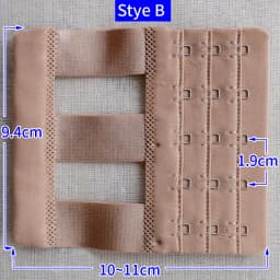2 pcs Women Bra Extension Strap Extenders 3 Rows 5 Buckles Elastic Bra Extender Hook Clip Adjustable Belt Buckle Bra Accessories