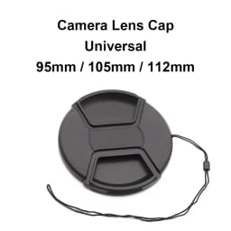 Center Pinch Lens Cap 95mm / 105mm / 112mm Universal Plastic with rope For Sony Canon Nikon Pentax Olympus Panasonic Fujifilm