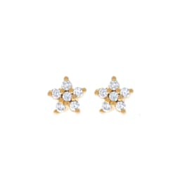 New Design Stainless Steel Cubic Zirconia Stud Earrings for Woman Claw Ear Hook Clip Korean Fashion Jewelry Unusual Girls