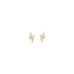 New Design Stainless Steel Cubic Zirconia Stud Earrings for Woman Claw Ear Hook Clip Korean Fashion Jewelry Unusual Girls