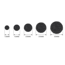 99pairs 10/15/20mm Transparent Sticky Dots Self Adhesive Hook and Loop Fastener Tape Strong Glue Baby Round Coin Tape Sticker