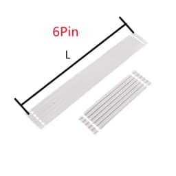 5/30/100 Pcs 5 6 12 15 20 24 Pin 2.54 mm Pitch Grey Flat Cable UL2651 AWG 26 Wire Solder 50 100 200mm 300V 105 Degree 7x0.16 TC
