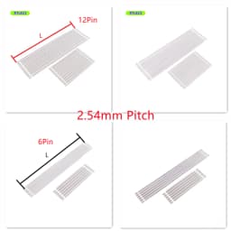 5/30/100 Pcs 5 6 12 15 20 24 Pin 2.54 mm Pitch Grey Flat Cable UL2651 AWG 26 Wire Solder 50 100 200mm 300V 105 Degree 7x0.16 TC