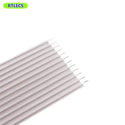5/30/100 Pcs 5 6 12 15 20 24 Pin 2.54 mm Pitch Grey Flat Cable UL2651 AWG 26 Wire Solder 50 100 200mm 300V 105 Degree 7x0.16 TC