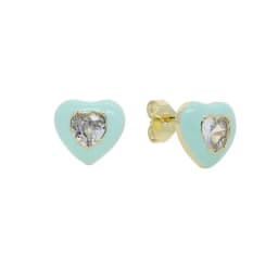 2023 New Arrived Top Quality Classic Fashion Girl Women Jewelry Geometric Shaped Colorful Simple CZ Stud Earring
