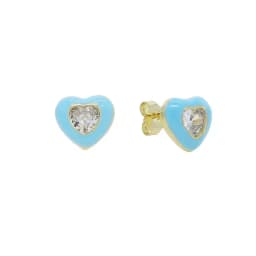 2023 New Arrived Top Quality Classic Fashion Girl Women Jewelry Geometric Shaped Colorful Simple CZ Stud Earring