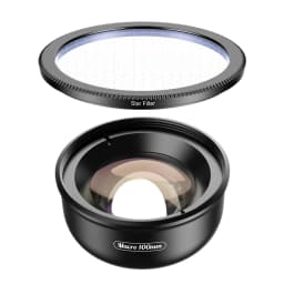 APEXEL 4K HD 100mm Macro Lens Professional Phone Camera Lens+CPL+Star Filters for iPhone X XS Max 11 Samsung S10 All Smartphone