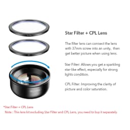 APEXEL 4K HD 100mm Macro Lens Professional Phone Camera Lens+CPL+Star Filters for iPhone X XS Max 11 Samsung S10 All Smartphone