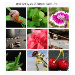 APEXEL 4K HD 100mm Macro Lens Professional Phone Camera Lens+CPL+Star Filters for iPhone X XS Max 11 Samsung S10 All Smartphone