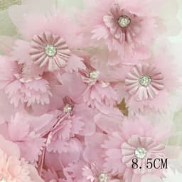 5Pcs White Embroidered Flowers Patches Fabric Applique Sewing Patch Repair For Wedding Bags Headwear Accessories DIY Crafts