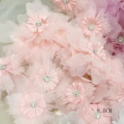 5Pcs White Embroidered Flowers Patches Fabric Applique Sewing Patch Repair For Wedding Bags Headwear Accessories DIY Crafts