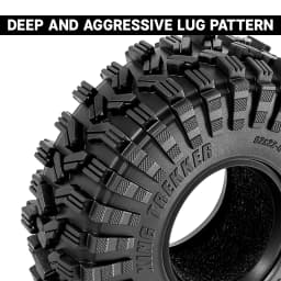 INJORA V2 62*22mm 1.0" King Trekker Tires for 1/24 1/18 RC Crawler (T1014)