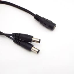 2 Way DC Power Adapter Cable 5.5mm X 2.1mm 1 Male to 2 Female 2 Male Splitter Connector Plug Extension for CCTV LED Strip Light