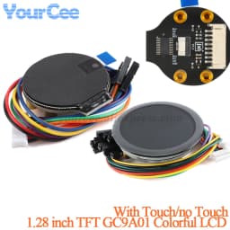 1.28 inch TFT Screen Display Module 1.28" IPS Round Colorful LCD Board GC9A01 Touch 240x240 SPI 240*240 ESP32S3 ESP32S3-N16R8