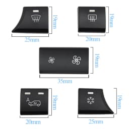 Dashboard Ventilation Heater Climate Circulation Button AC Volume Adjustment Switch Cover For BMW X5 X6 E70 E71 E72 64119310445