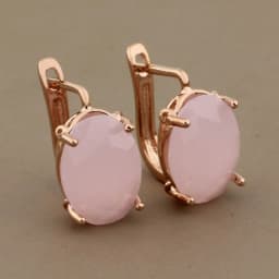 Vintage Hollow Dangle Earrings Oval Shape Class Hanging Earrings 585 Rose Gold Color Wedding Simple Earrings For Women Gift