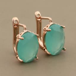 Vintage Hollow Dangle Earrings Oval Shape Class Hanging Earrings 585 Rose Gold Color Wedding Simple Earrings For Women Gift