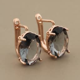 Vintage Hollow Dangle Earrings Oval Shape Class Hanging Earrings 585 Rose Gold Color Wedding Simple Earrings For Women Gift