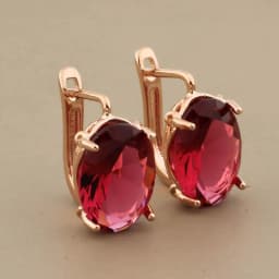 Vintage Hollow Dangle Earrings Oval Shape Class Hanging Earrings 585 Rose Gold Color Wedding Simple Earrings For Women Gift