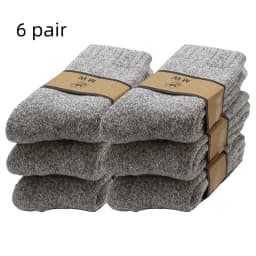 Winter Men's Merino Wool Socks Super Thick Warm High Quality Harajuku Retro Snow Casual Antifreeze Cashmere Socks Men 3 Pair