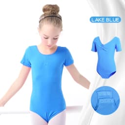 Toddler Girls Ballet Leotards Gymnastics Leotard Dance Bodysuits Cotton Short/Long Sleeve Dance Wear Ballet Bodysuit for Dancing