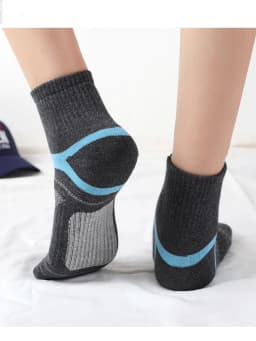 10PCS=5Pair High Quality New Autumn Men's Sports Socks Running Winter Casual Breathable Active Socks Stripe Sport Socks EUR38-48