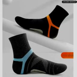 10PCS=5Pair High Quality New Autumn Men's Sports Socks Running Winter Casual Breathable Active Socks Stripe Sport Socks EUR38-48