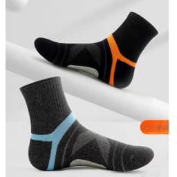 10PCS=5Pair High Quality New Autumn Men's Sports Socks Running Winter Casual Breathable Active Socks Stripe Sport Socks EUR38-48