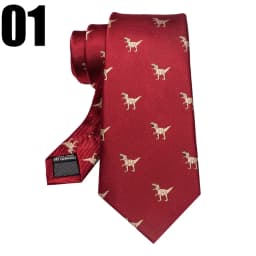 EASTEPIC 8 cm Red Blue Jacquard Ties for Men Men's Necktie Quality Accessory Business Gift Fox Dragon Flamingo Snail Duck Animal