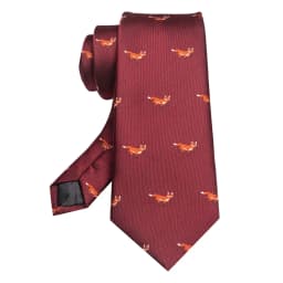 EASTEPIC 8 cm Red Blue Jacquard Ties for Men Men's Necktie Quality Accessory Business Gift Fox Dragon Flamingo Snail Duck Animal