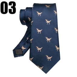 EASTEPIC 8 cm Red Blue Jacquard Ties for Men Men's Necktie Quality Accessory Business Gift Fox Dragon Flamingo Snail Duck Animal