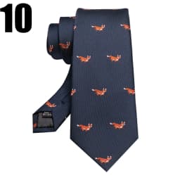 EASTEPIC 8 cm Red Blue Jacquard Ties for Men Men's Necktie Quality Accessory Business Gift Fox Dragon Flamingo Snail Duck Animal