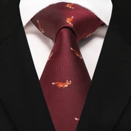 EASTEPIC 8 cm Red Blue Jacquard Ties for Men Men's Necktie Quality Accessory Business Gift Fox Dragon Flamingo Snail Duck Animal