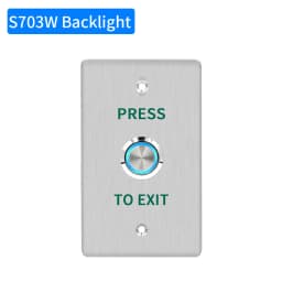 Waterproof Outdoor Exit Button LED Backlight and Non Luminous Optional COM NC Door Release Switch for Access Control Entrance SE