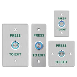 Waterproof Outdoor Exit Button LED Backlight and Non Luminous Optional COM NC Door Release Switch for Access Control Entrance SE