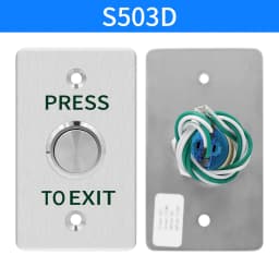 Waterproof Outdoor Exit Button LED Backlight and Non Luminous Optional COM NC Door Release Switch for Access Control Entrance SE