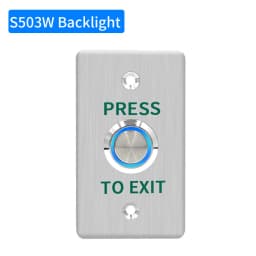 Waterproof Outdoor Exit Button LED Backlight and Non Luminous Optional COM NC Door Release Switch for Access Control Entrance SE