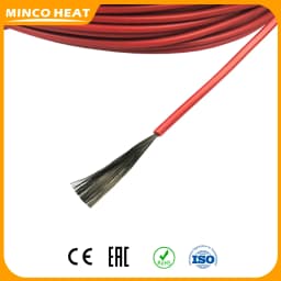 Minco Heat 12K 5-200 Meters 33ohm/m Carbon Fiber Heating Cable Infrared Warm Floor Red Russian Warehouse with Insulation Kits