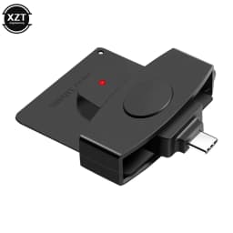 62*24mm USB Type C Smart CAC Card Reader Bank Tax Declaration SIM Card/IC Card Reader Adapter for Windows Mac/Android OS