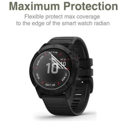 Protective Hydrogel Film on Garmin Fenix 8 E 7X 7S 7 6X 6S 6 Pro Fenix 5X 5S 5 Plus Solar AMOLED Screen Protector Foil Guard