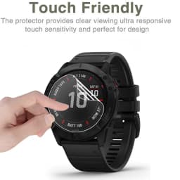 Protective Hydrogel Film on Garmin Fenix 8 E 7X 7S 7 6X 6S 6 Pro Fenix 5X 5S 5 Plus Solar AMOLED Screen Protector Foil Guard