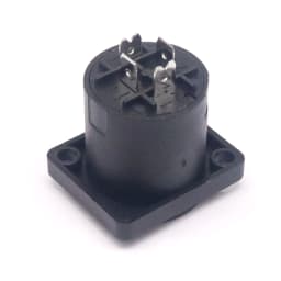 XLR 4 Pin Speakon Panel Mount Board Connector 4 Poles Powercon Female Jack Socket XLR Audio Video Cable Wire Adapter insert