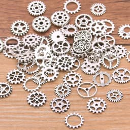 60PCS 10 Color Small Size 8-15mm Mix Alloy Mechanical Steampunk Cogs & Gears Diy Accessories New Oct Drop Ship
