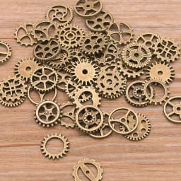 60PCS 10 Color Small Size 8-15mm Mix Alloy Mechanical Steampunk Cogs & Gears Diy Accessories New Oct Drop Ship