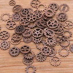 60PCS 10 Color Small Size 8-15mm Mix Alloy Mechanical Steampunk Cogs & Gears Diy Accessories New Oct Drop Ship