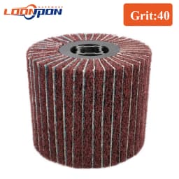 Loonpon Stainless Steel Polishing Wheel Metal Polish Abrasives Brush Roller Burnishing Tools 120x100x19mm