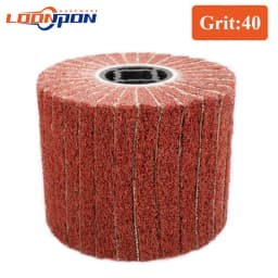 Loonpon Stainless Steel Polishing Wheel Metal Polish Abrasives Brush Roller Burnishing Tools 120x100x19mm
