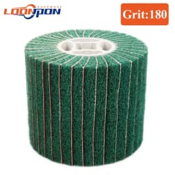 Loonpon Stainless Steel Polishing Wheel Metal Polish Abrasives Brush Roller Burnishing Tools 120x100x19mm